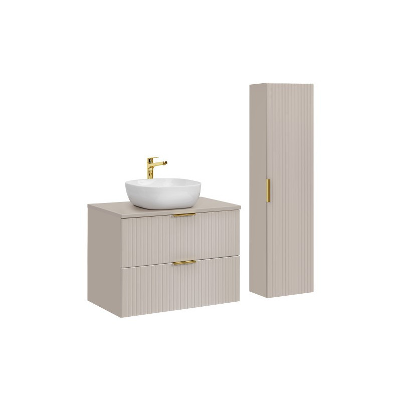 Badkamermeubel Polaris Uno Beige 80CM