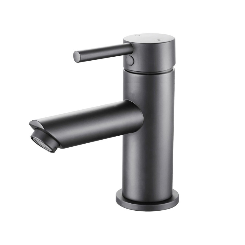 Wastafelkraan Rond Gunmetal