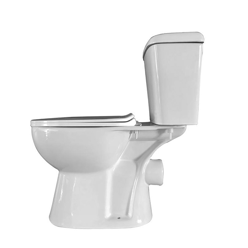 DUOBLOK STAAND TOILET ZONDER BIDET, P-TRAP (180MM) 4 in 1