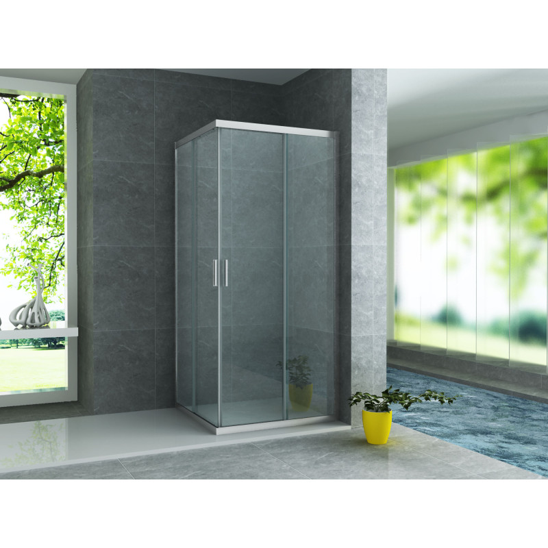 Douchecabine 90X90 Vierkant Mina- Helder Glas