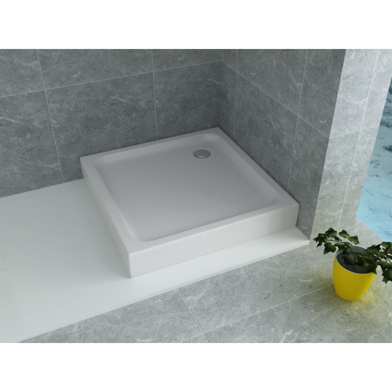 Hoge Douchebak 90X90X15CM Vierkant